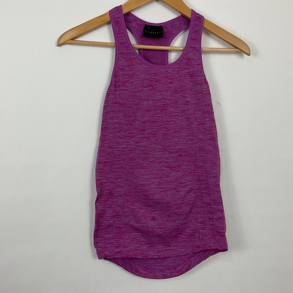 ALPHALETE Athletics Tank Top Women's Small Racerback Purple‎ Sleeveless Athletic